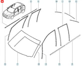 Koleos Kapı Cam Fitili Şema